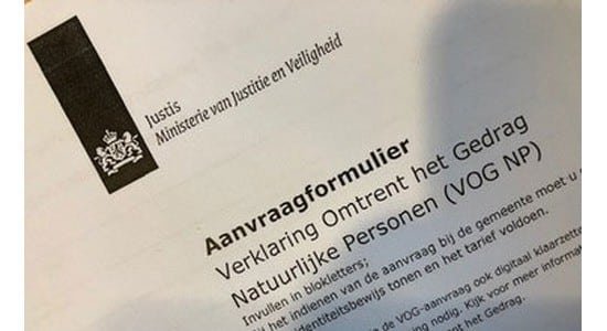 VOG Aanvragen voor Vrijwilligerswerk